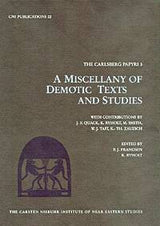 The Carlsberg papyri A miscellany of Demotic texts and studies