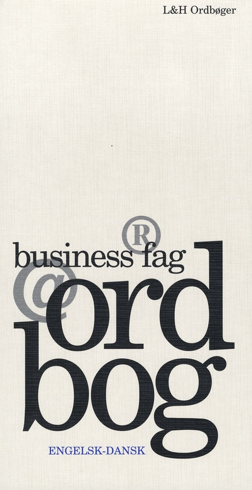 Business fagordbog, engelsk-dansk