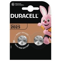 Batteri Duracell 2025 2 stk. på kort