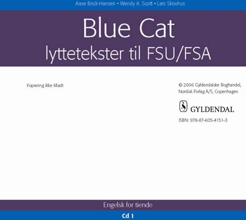 Sprog cd. blue cat for 10. lyttetekst