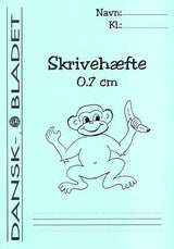 Skrivehæfte med linieafstand 0,7 cm