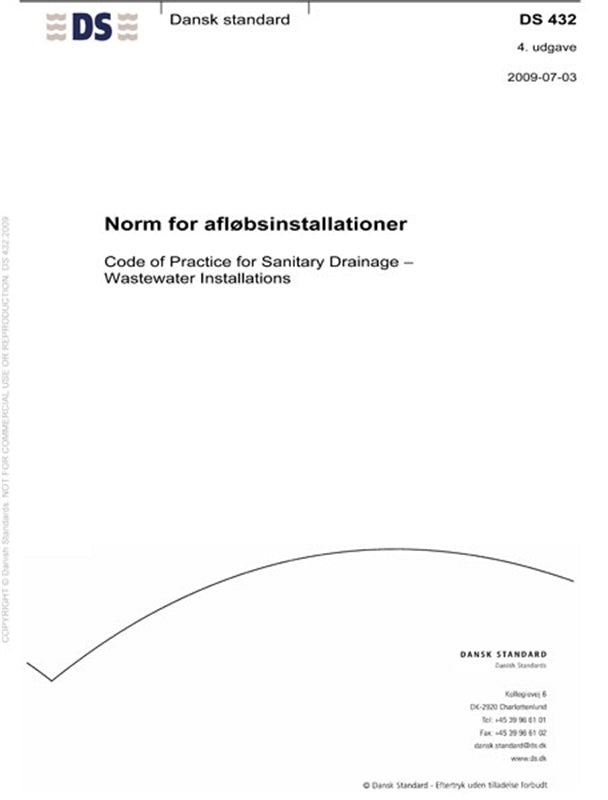 DS 432 Afløbsinstallationer