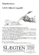 Slægtsforskere: Lad os vedgå arv og gæld!