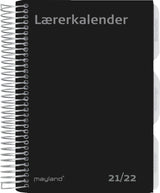 LÆRERKALENDER 21/22 MAYLAND A5 UGE HØJFORMAT SORT FIBERPAP