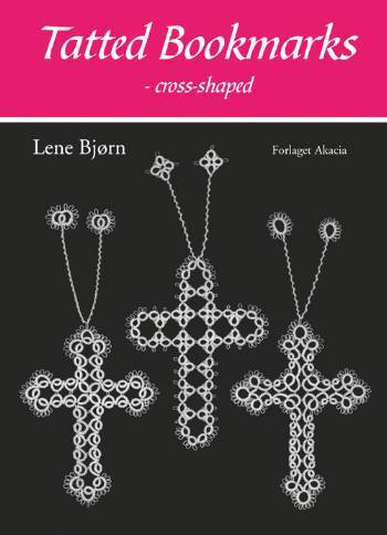 Tatted bookmarks - cross-shaped