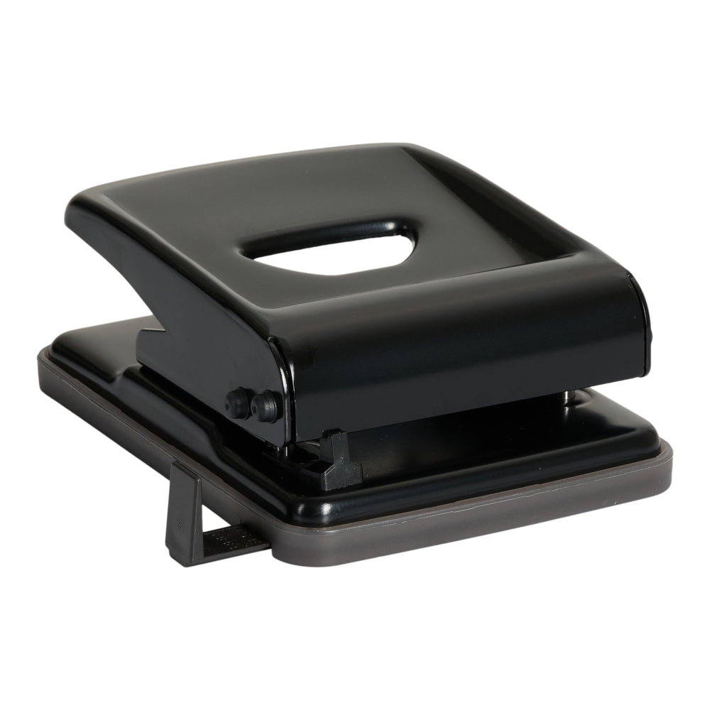 Hulapparat 2 huls Relief metal sort 40