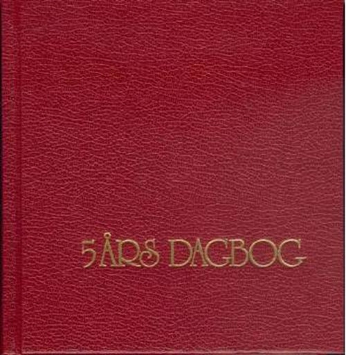 5 års dagbog, rød