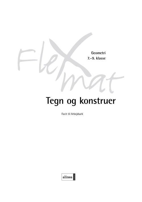 Tegn og konstruer, Facit til arbejdsark, Netadgang