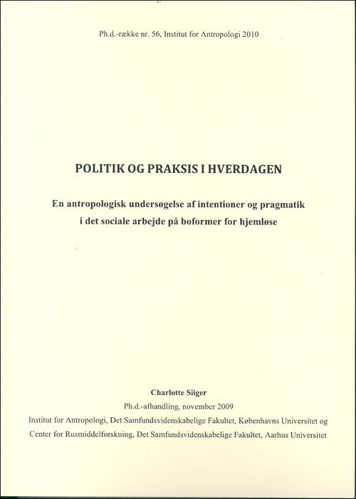 Politik og praksis i hverdagen