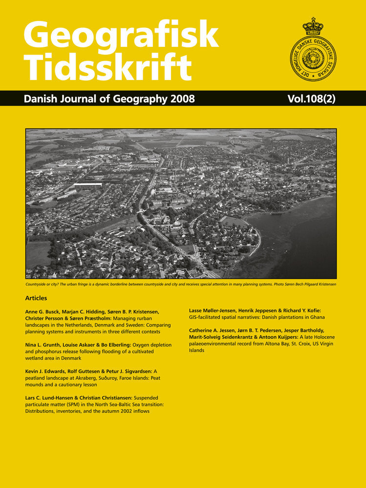 Geografisk Tidsskrift vol. 108 (2)
