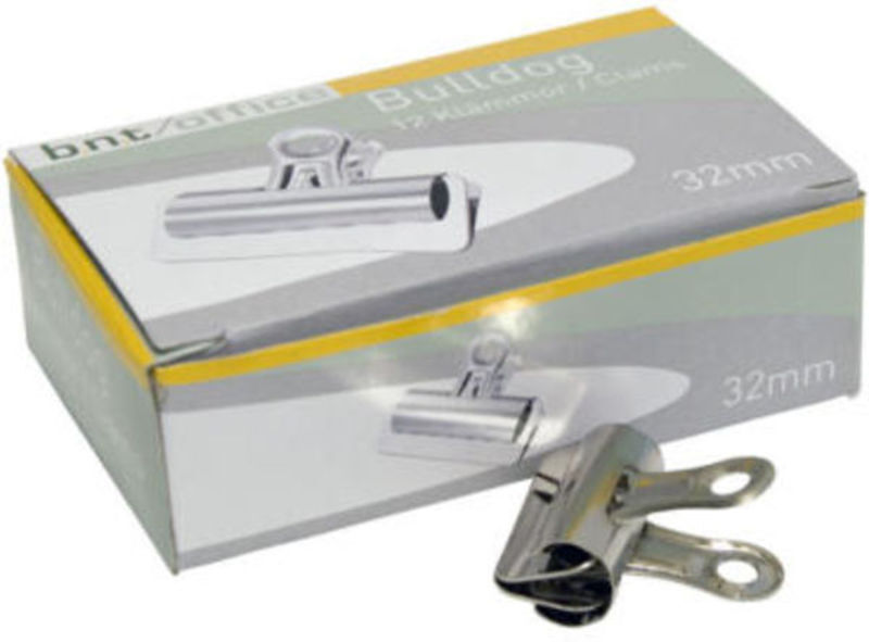 PAPIRKLEMMER BULLDOG BNT 32MM