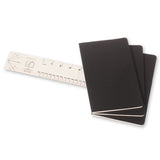 Notesbog Moleskine pocket cahiers sort 3 stk m/64 kvadrerede