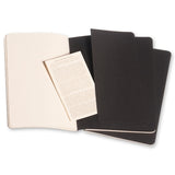 Notesbog Moleskine pocket cahiers sort 3 stk m/64 kvadrerede