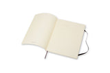 Notesbog Moleskine x-large sort m/192 blanke ark soft cover