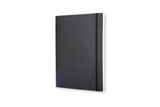 Notesbog Moleskine x-large sort m/192 blanke ark soft cover