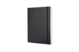 Notesbog Moleskine x-large sort m/192 linjerede ark soft