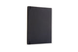 Notesbog Moleskine x-large sort m/192 linjerede ark soft