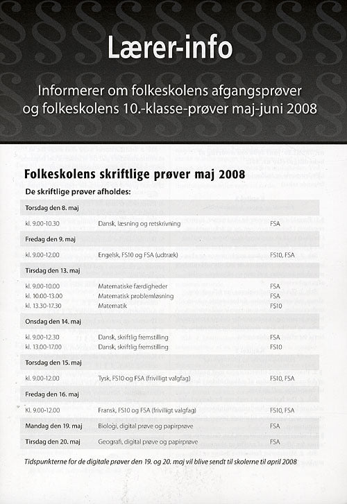 Lærer-info 2008