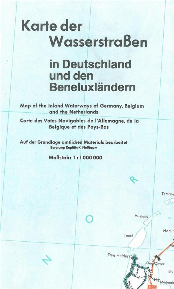 Karte der Wasserstrassen