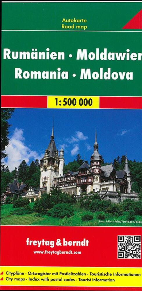 Romania - Moldova Road Map 1500 000