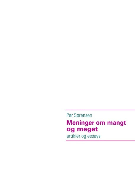 Meninger om mangt og meget