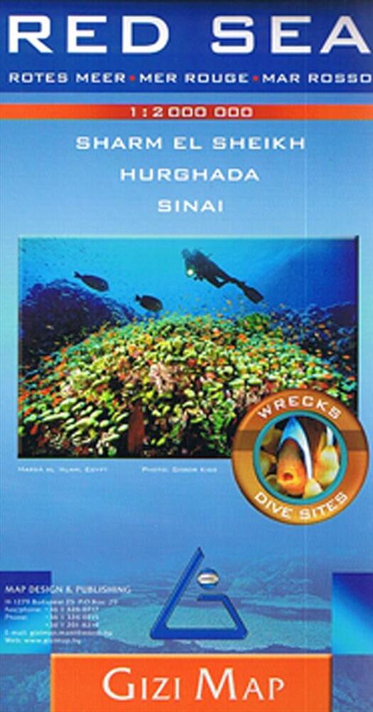 Red Sea: Sharm El Sheikh Hurghada Sinai, Gizi Map 1:2