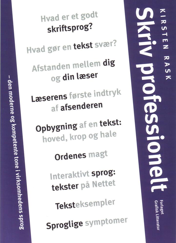 Skriv professionelt