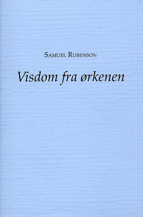 Visdom fra ørkenen