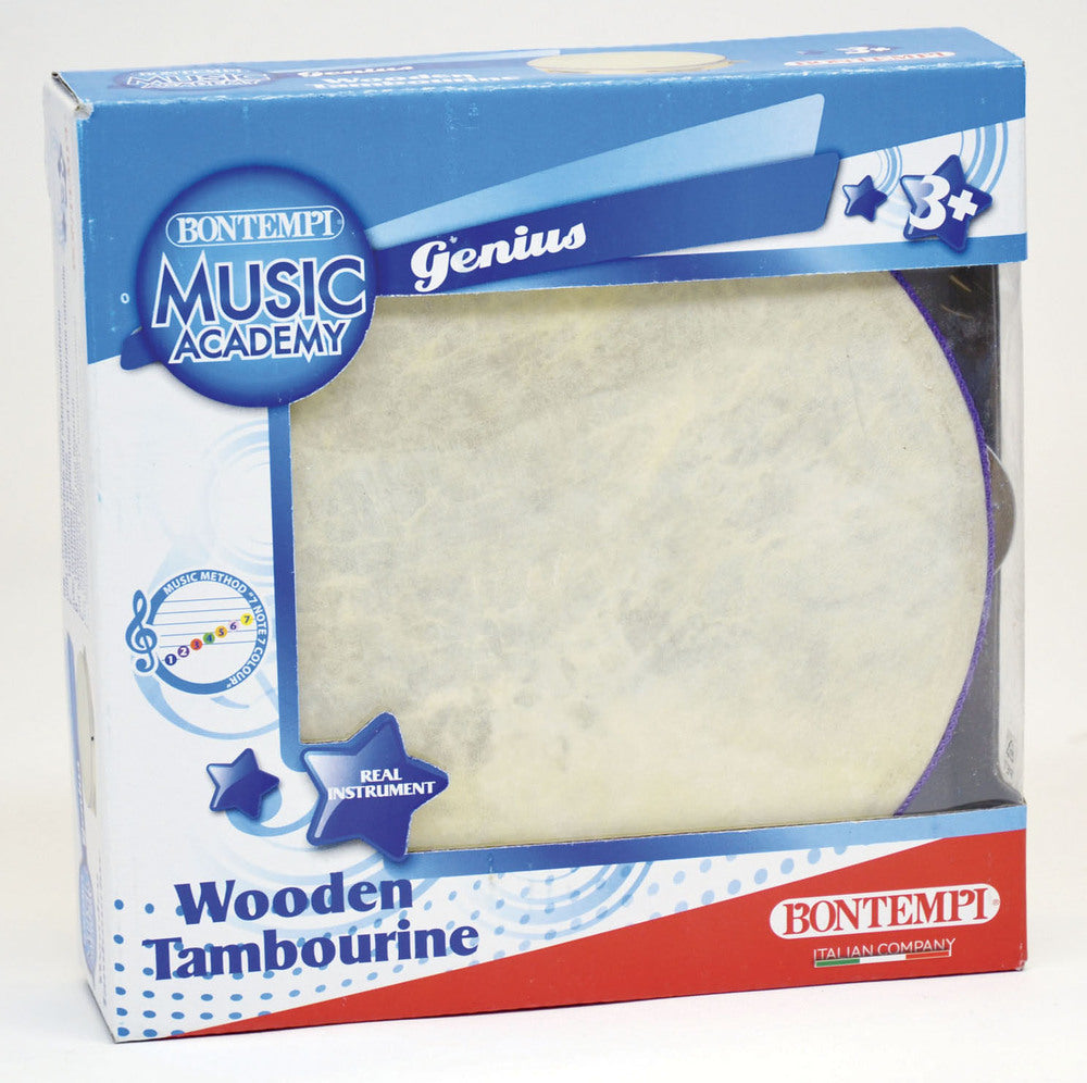 Tambourin med trækant + skind