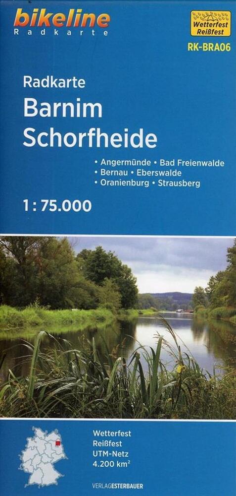 Radkarte Barnim Schorfheide : Eberswalde - Bad Freienwalde - Oranienburg - Bernau