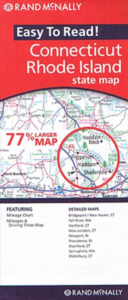 Connecticut Rhode Island State Map