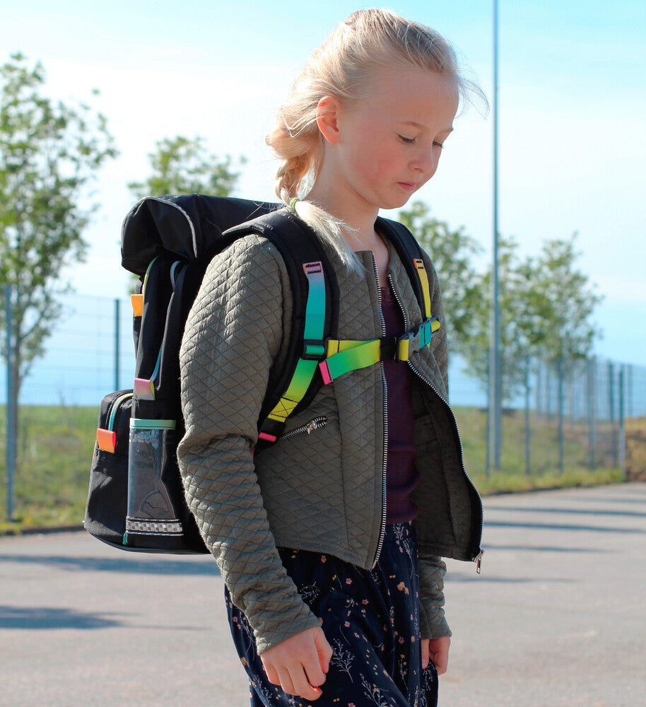 Skoletaske jeva beginners rainbow