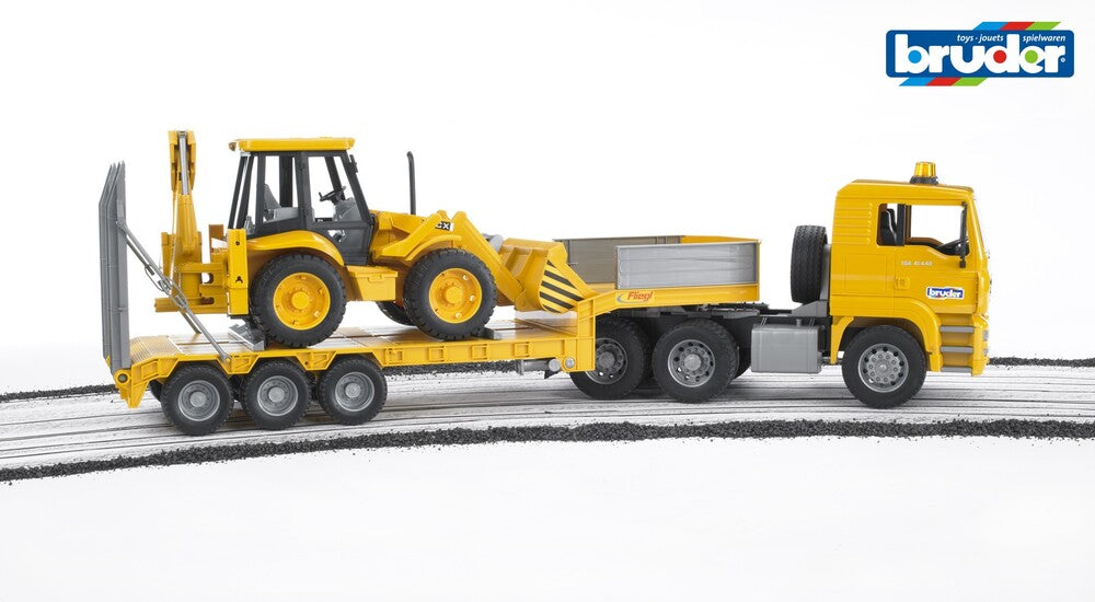 Bruder MAN TGA bil og JCB 4CX rendegraver