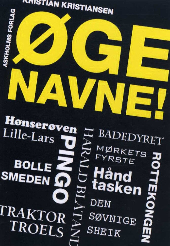 Øgenavne!