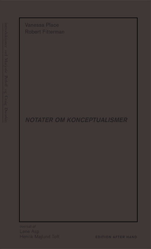 NOTATER OM KONCEPTUALISMER