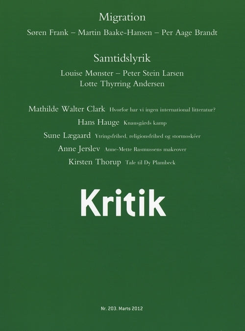 Kritik, 45. årgang, nr. 203
