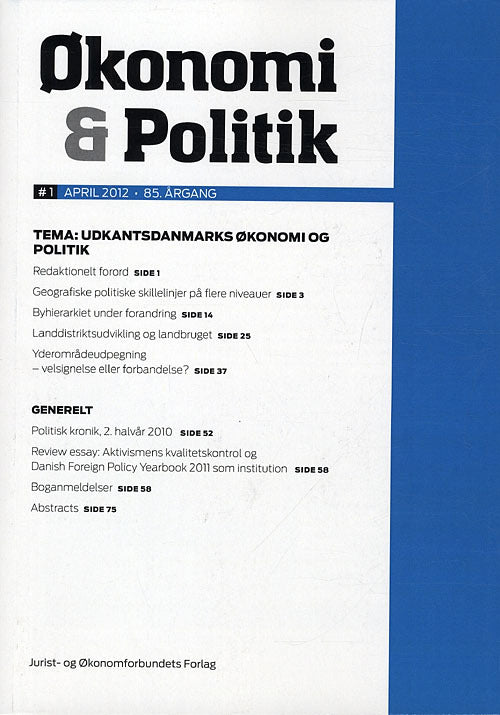 Økonomi og Politik 1-2012