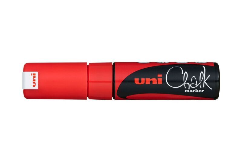 Marker chalk uni pwe 8k rød