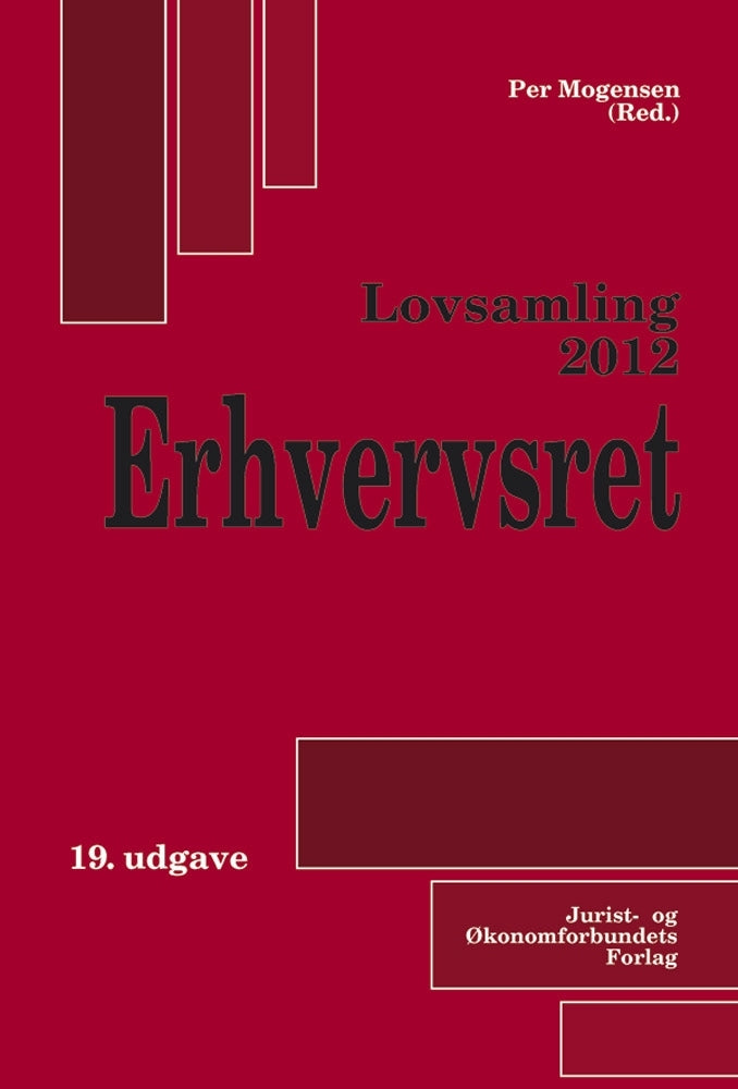 Lovsamling 2012 Erhvervsret
