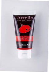 Akrylmaling Artello rød brilliant 75ml