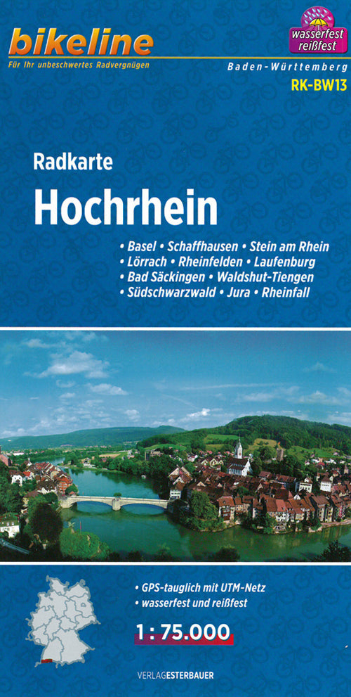 Hochrhein, Bikeline Radkarte