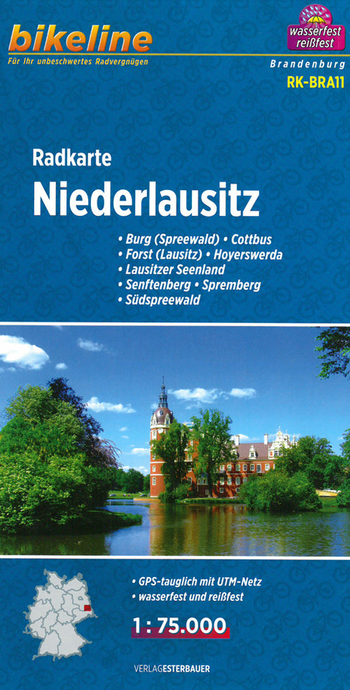Niederlausitz, Bikeline Radkarte