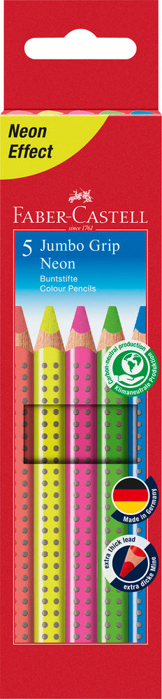 Farveblyant jumbo grip Faber-Castell neon