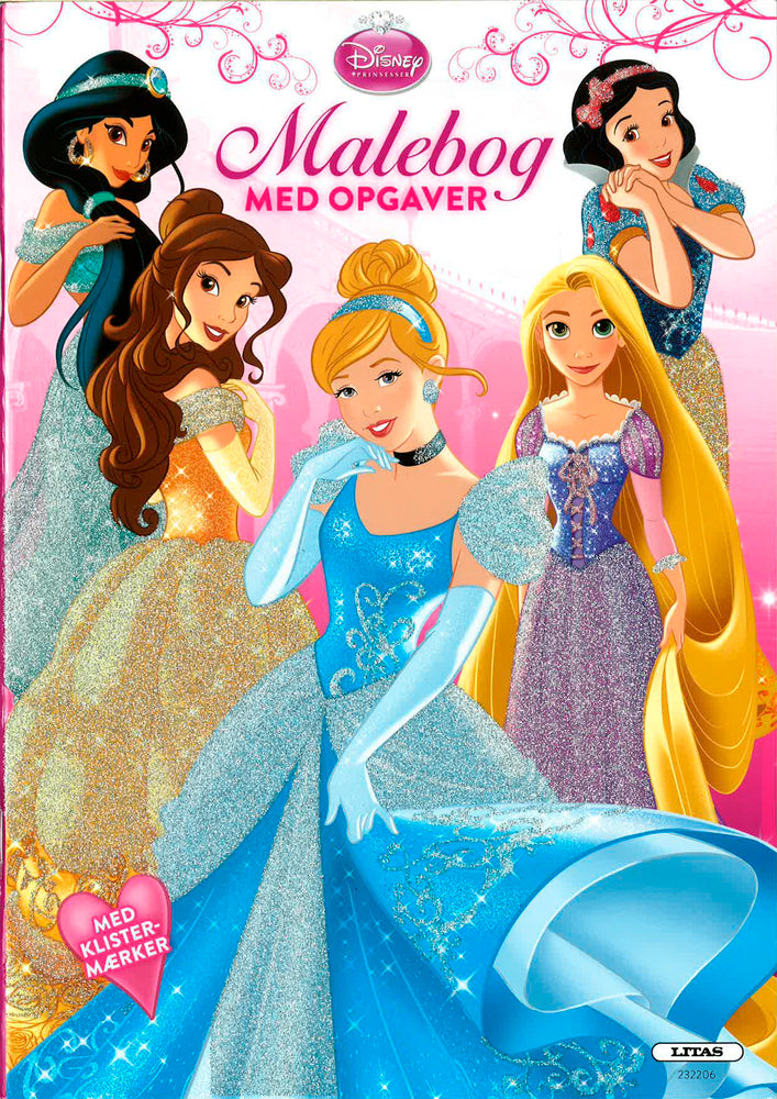 MALEBOG PRINSESSER GLIMMER MED OPGAVER