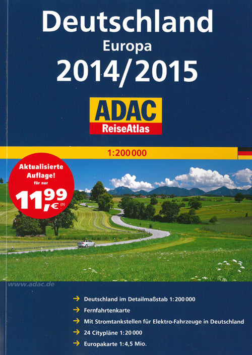 ADAC Reiseatlas Deutschland Europa 2014/2015