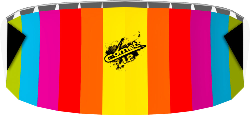2-linet drage Stunt Foil Comet Rainbow