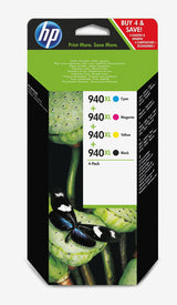 BLÆK HP NO 940 XL CMYK CARTRIDGE COMBO PACK