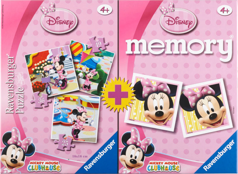 PUSLESPIL OG MEMO 4 I 1 MINNIE