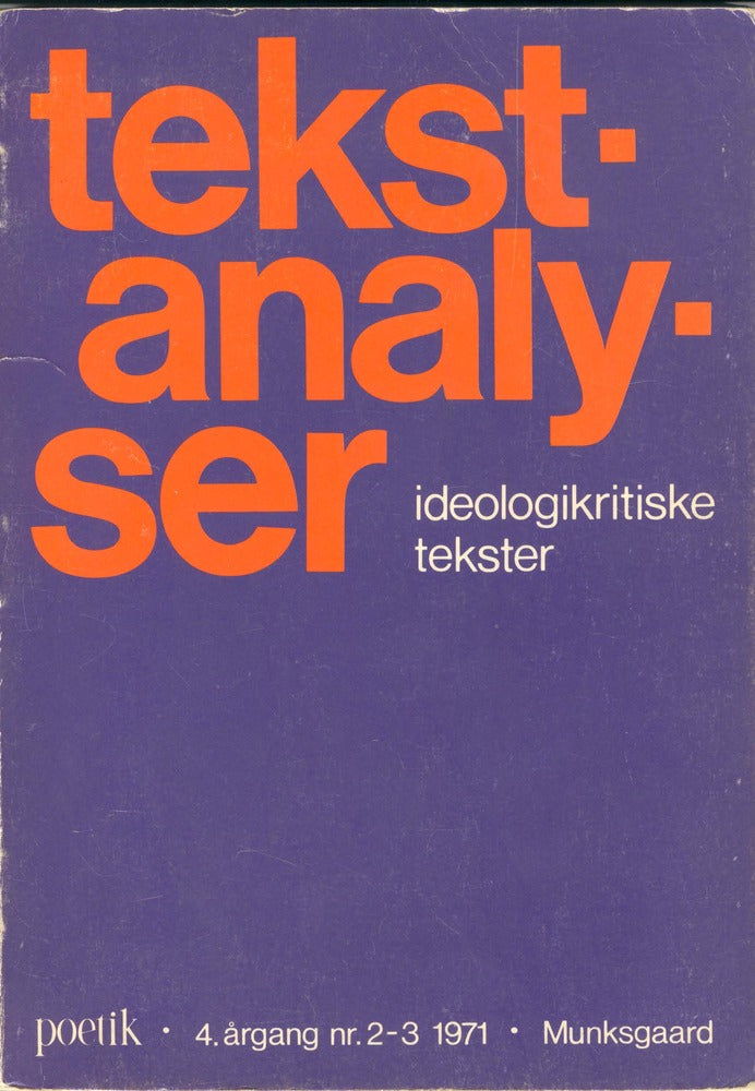 Tekstanalyser
