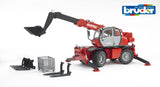 Bruder Manitou teleskop gaffeltruck MRT 2150 med tilbehør